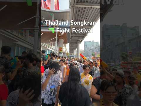 Thailand Songkran water gun 🔫 fight festival