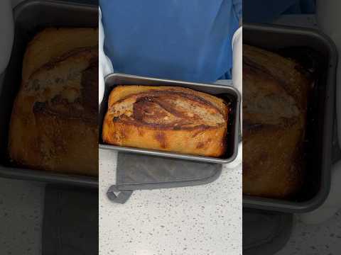 Cinnamon Sourdough Bread Bake in a bread pan