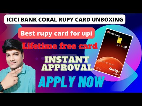 ICICI bank Coral rupy credit card unboxing and features