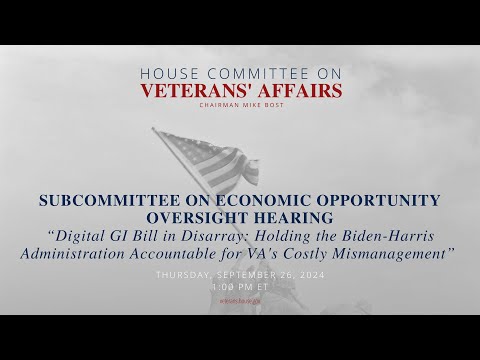 Subcommittee on Economic Opportunity Oversight Hearing