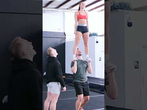 "What is wrong with you?" #cheer #stunt #shorts