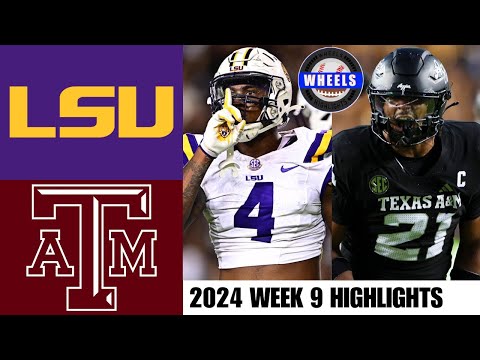 #8 LSU vs #14 Texas A&M | Full Game Highlights | 2024 College Football Highlights