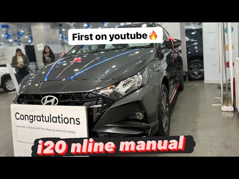 Taking delivery of i20 nline manual ❤️|| first on youtube 🤞🏻🔥