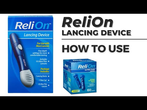 How to use ReliOn Lancing Device | Step by Step Guide