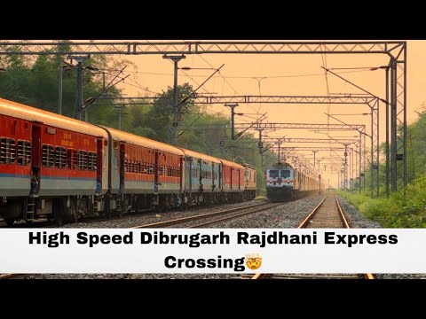 High Speed Crossing of Premium Rajdhani Express🔥