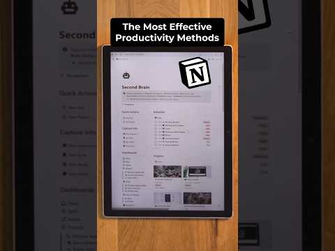 Try out Second Brain #notion #productivity #timeboxing