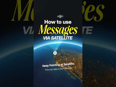 MESSAGES VIA SATELLITE is HERE! ⚠️👀