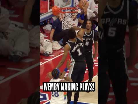 Victor Wembanyama MAKES PLAYS early in Philly! 🔥😤|#Shorts