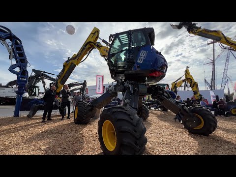 Visiting The Bauma Expo 2022 Showrooms Tour - Mega Machines Movies - 4K