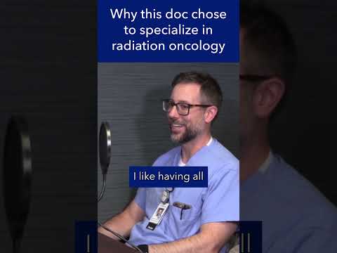 Why this doc chose to specialize in radiation oncology #shorts