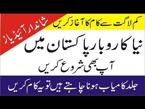 New small Business ideas in Pakistan with low investment in Urdu-Hindi | Smart Business Plan