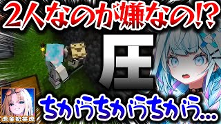 すうちゃんと2人っきりになり圧をかけられるニコたんｗ【ホロライブ切り抜き/水宮枢/虎金妃笑虎/Minecraft/FLOW GLOW/DEV_IS】