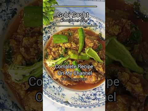 Gobi Gosht Recipe😋 Cauliflower Beef#shortsvideo #viralshort #trendingshorts #gobigosht