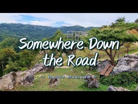 SOMEWHERE DOWN THE ROAD - (4k Karaoke Version) - in the style of Barry Manilow