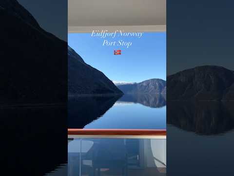 Eidfjord Norway Port Stop Highlights | ⬇️ description #cruise #travel #vikingcruises #myvikingstory