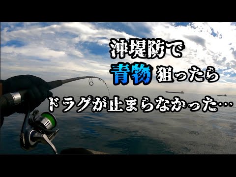 【ショアジギング】沖堤防で青物狙ってみた！！