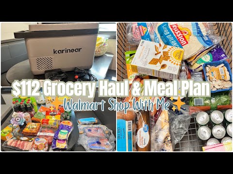 Grocery Haul + Meal Plan || Walmart Shop With Me