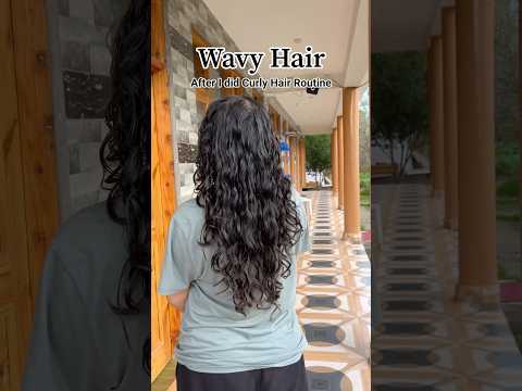 I styled my friend’s wavy hair - BEFORE AND AFTER [curly hair routine on wavy hair] (frizzy hair)