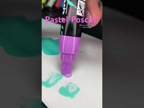 Unboxing pastel Poscas #poscas #posca #unboxing