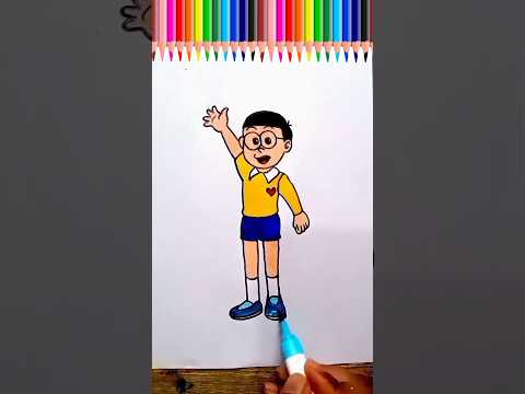 easily nobita drawing#shorts#nobita#shortvideo#drawing#viralshorts#youtubeshorts #easyartwithbiplab