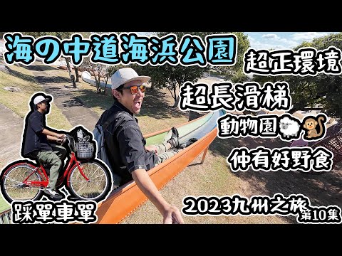 海の中道海浜公園｜超長瀡滑梯｜ 租單車踩｜動物園｜公園都可以好好玩｜2023九州之旅 10