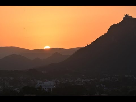 Sunset at Fatehsagar Lake Udaipur