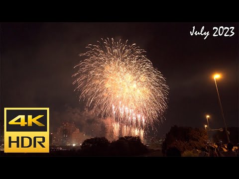 [4K HDR] 札幌 豊平川花火大会 2023 / Sapporo Toyohira River Firework Festival 2023 (Hokkaido, Japan)