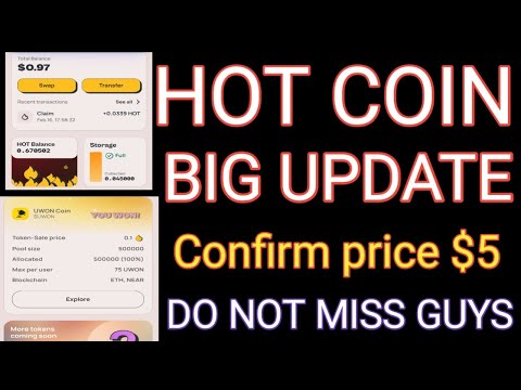 HOT Coin Big Update HOT PAD Lunch | Hot Coin Price Comfirm $5 Do not miss guys #bitcoin #overwallet