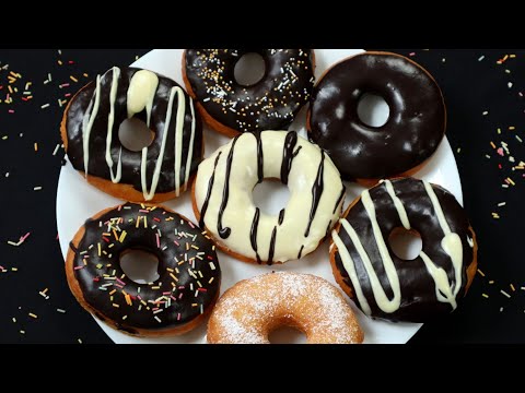 NO EGG, NO OVEN EASY DONUT RECIPE 😋 👌 || How to make donuts at home || Chocolate donuts recipe