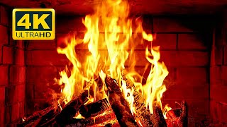 🔥 Cozy Fireplace 4K (12 HOURS). Fireplace with Crackling Fire Sounds. Fireplace Burning 4K