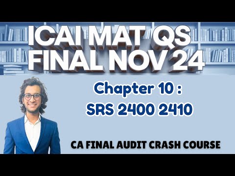 SRE 2400 2410 Series | All ICAI Material Questions Solved | CA Rohan Garg AIR5