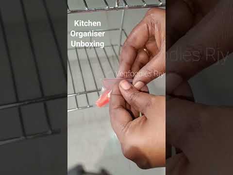 #kitchen organiser unboxing video useful kitchen stainless Steel organiser @VegfoodiesJ