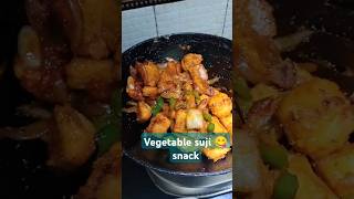 vegetable suji snack 😋|| #youtubeshorts #sujirecipe #vegetables #unstoppable #trending #shorts