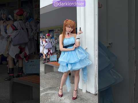 NeonGenesisEvangelion Blue dress AsukaLangleySoryu pt2cosplay#evangelion#asuka#anime#cosplay#video