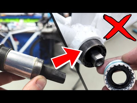 How to replace a bicycle bottom bracket. Shimano BB UN300 failure