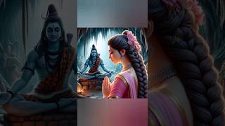 Lord Shiva and Maa Parvati 🙏🙏 #youtubeshorts #goddessparvati #shivaparvati #mataparvati #shiva