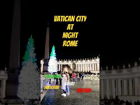 Vatican City At Night #shorts #vaticanlive #