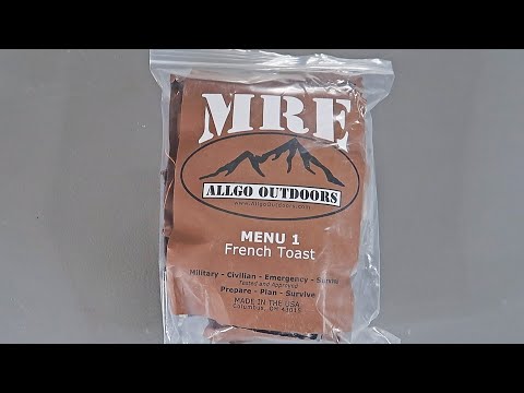 Tasting Allgo Outdoors Military Spec MRE (Meal Ready To Eat)  Menu 1