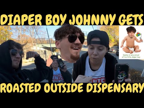 Diaper Boy Johnny Films at a Dispensary—Gets Roasted by a Customer! HAHAHA!