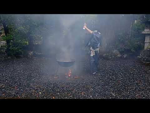 令和6年7月15日　諏訪神社　湯立神事☔