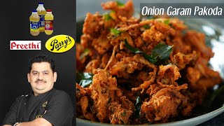 Venkatesh Bhat makes Onion Pakoda | onion garam pakoda recipe in Tamil