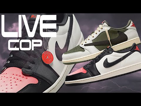 LIVE COP PSG JORDAN 1 LOW & KITH W OR L? TRAVIS JORDAN 1 LOW MEDIUM OLIVE