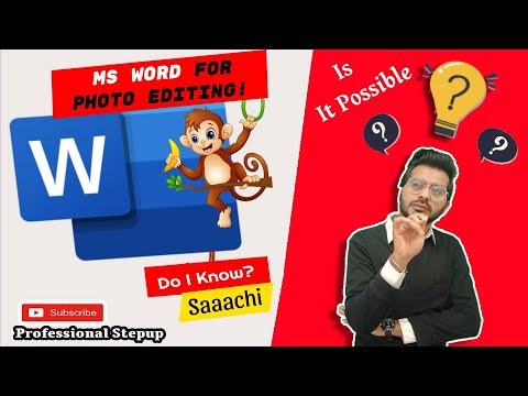 How Microsoft Word can Photo Edit 📷 easy and Free - Tricks, Tips & Shortcuts step by step learning