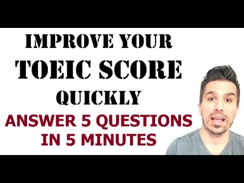 FAST TOEIC IMPROVEMENT: ANSWER 5 TOEIC QUESTIONS IN 5 MINUTES #toeic990 #toeic単語 #toeic