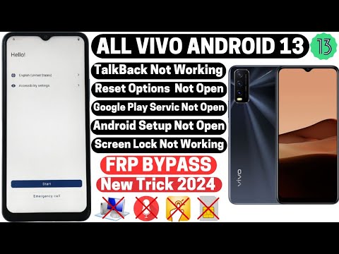 Vivo Android 13 Frp Bypass | TalkBack/Reset Option Not Working | New Trick 2024 Reset Frp Without PC