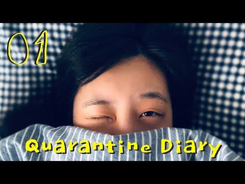 Quarantine Diary 1 / Police came to our house twice! Unbox quarantine package from the government