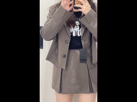 153cm의 가을 SPAO 입어보기🧥 #shorts