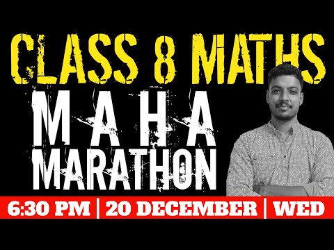 CLASS 8 CHRISTMAS EXAM MATHS CLASS | MATHS LIVE