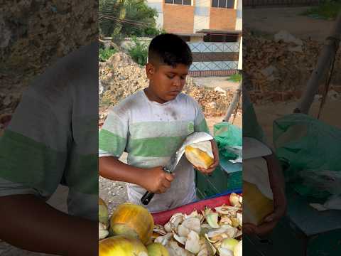 13 years old Hard Working boy selling Palm Fruit #hardworkingboy #plamfruit #shorts