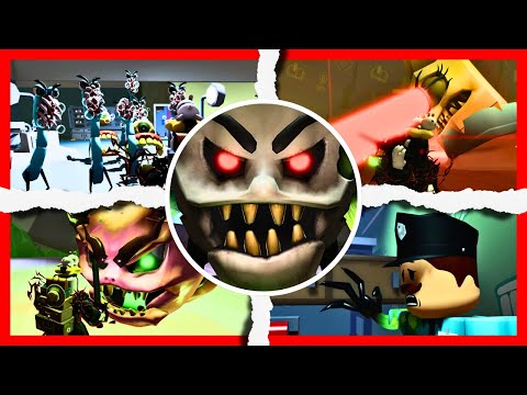 Mega Escape: Dental Clinic ALL JUMPSCARES & SCARY MOMENTS - ROBLOX